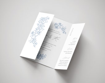 Wedding invitation window fold | Wedding invitation | Invitation card | Cost-effective | Individual | elegant | modern | Individually