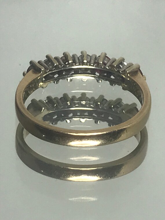 diamond and ruby yellow gold solid gold genuine r… - image 9