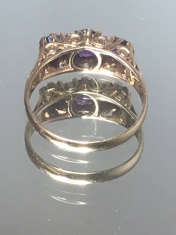 9ct amethyst solid yellow gold fine jewellery ete… - image 10