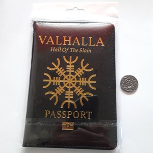 Viking Valhalla paspoortzakje + Jorvik tinnen munt