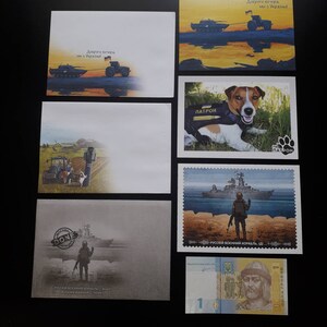 Carte postal  enveloppe Ukraine 2022