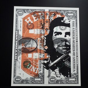 Silkscreen dólares art bank usa conta de morte em Nova York assinada, certificado