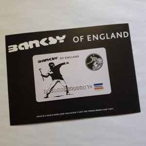 Carta di credito originale Banksy vandalo