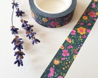 Floral Washi Tape - Dancing flowers
