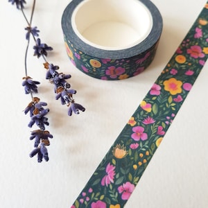 Floral Washi Tape - Dancing flowers