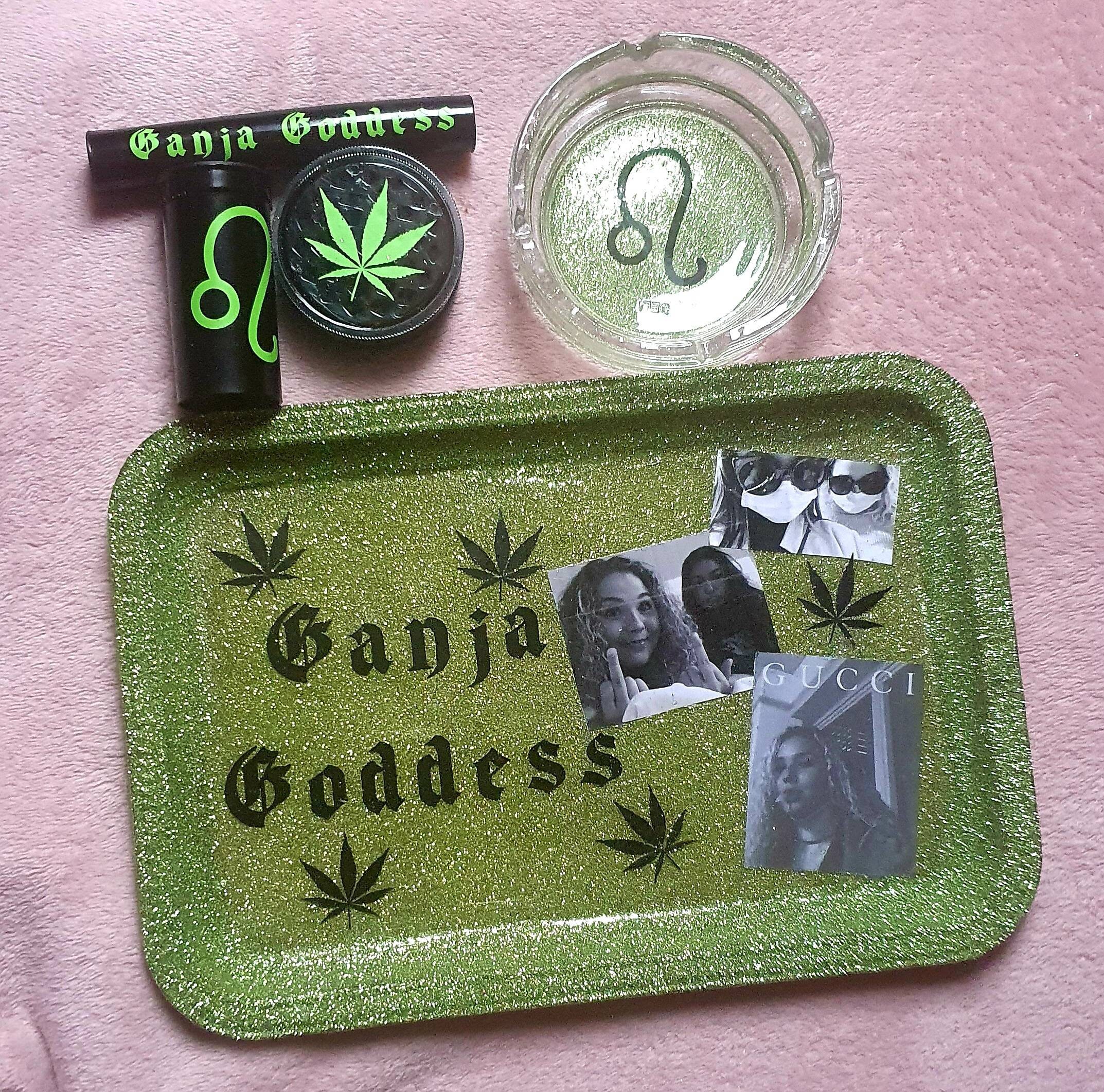 Ganja Goddess Rolling Tray Marijuana Weed Tray Cannabis Etsy UK
