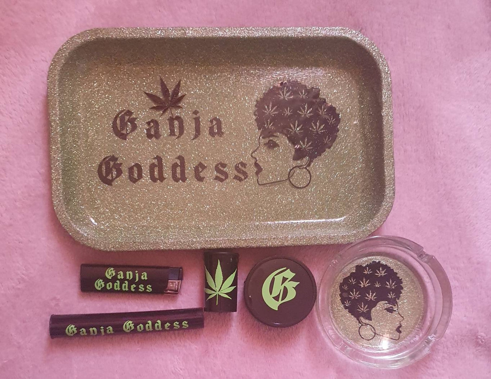 Ganja Goddess Rolling Tray Marijuana Weed Tray Cannabis Etsy UK