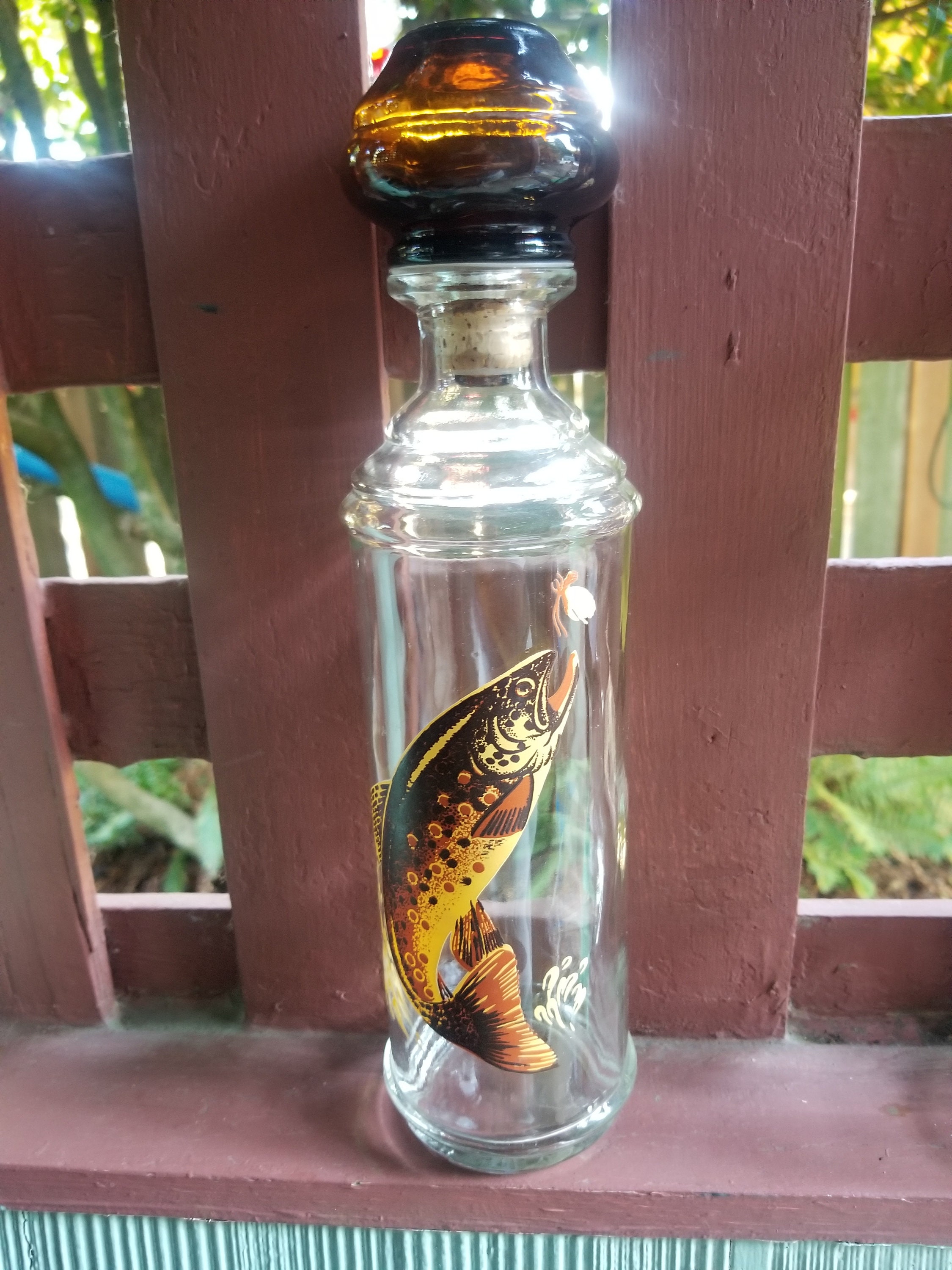 Vintage Bourbon Decanter 1969 Cabin Still Sportsman's Etsy