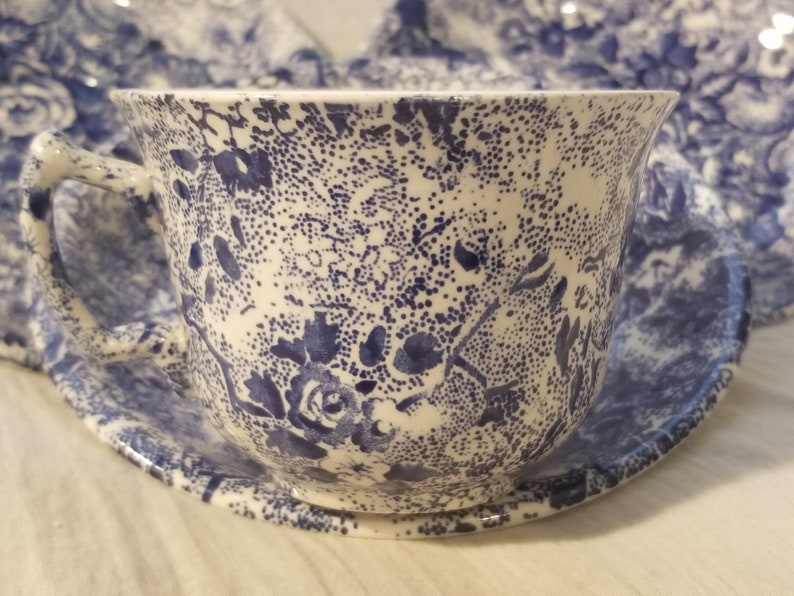 Set of Four Laura Ashley Chintzware Cups & Saucers Fine Bone Etsy