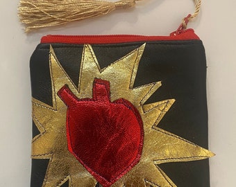 Sacred Heart Geldbörse „Love Story“ Lederbrieftasche