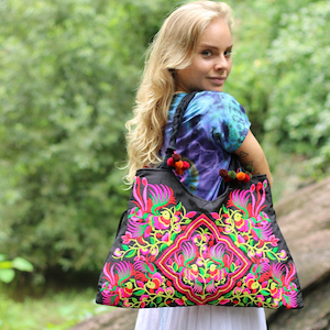 Bohemian Bag | Hippie Shoulder Bag | Colourful Bag | Made in Thailand | Unique | Offbeat Bag | Shopping bag