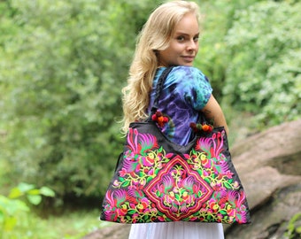 Bohemian Bag | Hippie Shoulder Bag | Colourful Bag | Made in Thailand | Unique | Offbeat Bag | Shopping bag