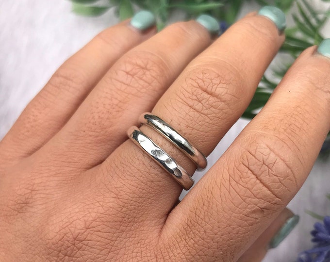 Chunky silver ring - sterling silver