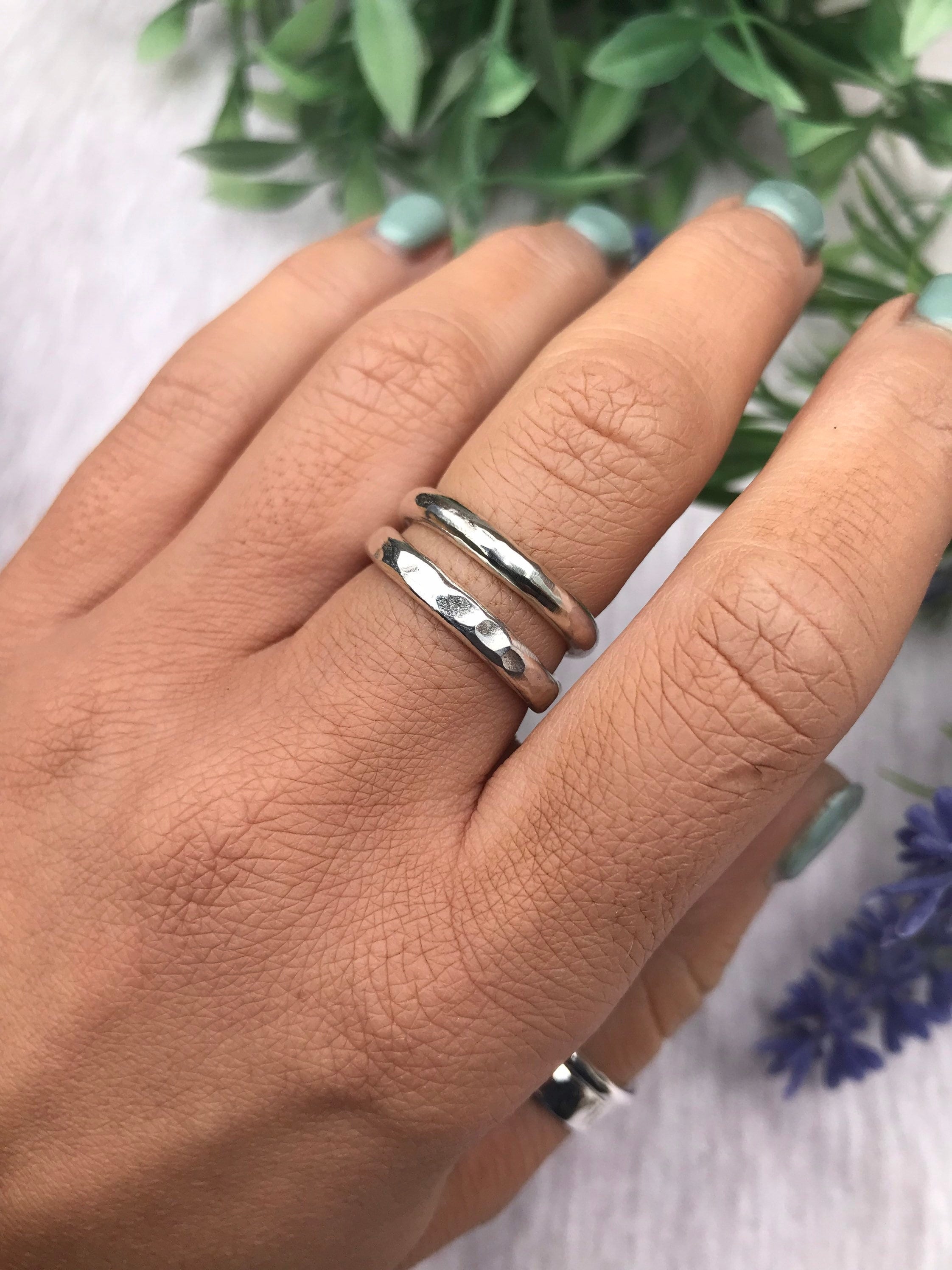 Anello store grosso argento
