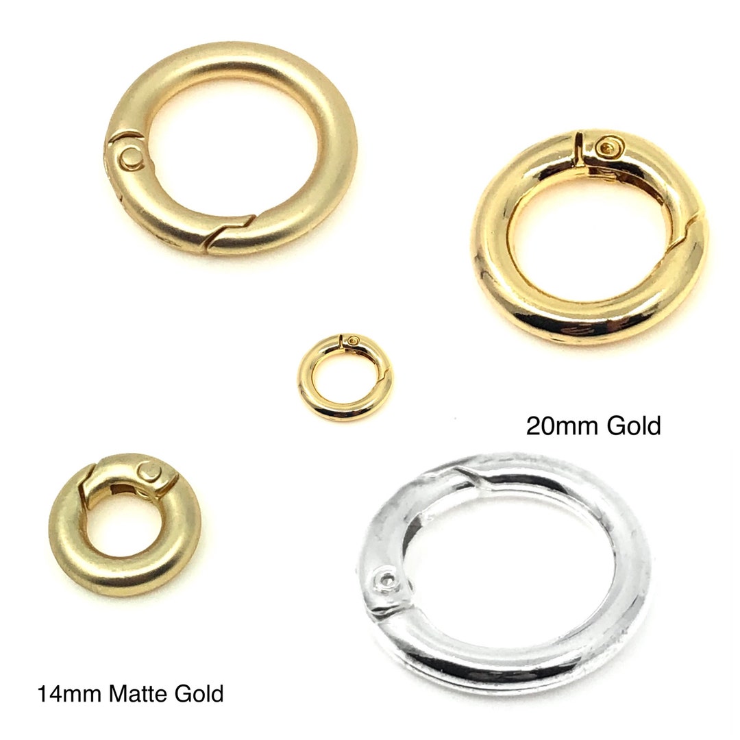 10pcs 14 25mm Spring Gate Clasps Anillos De Resorte De Oro Etsy Espa a
