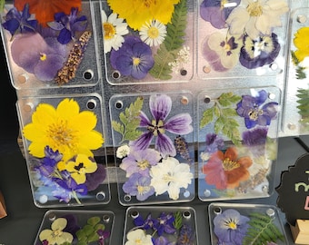 Pressed Dried Floral Magnet