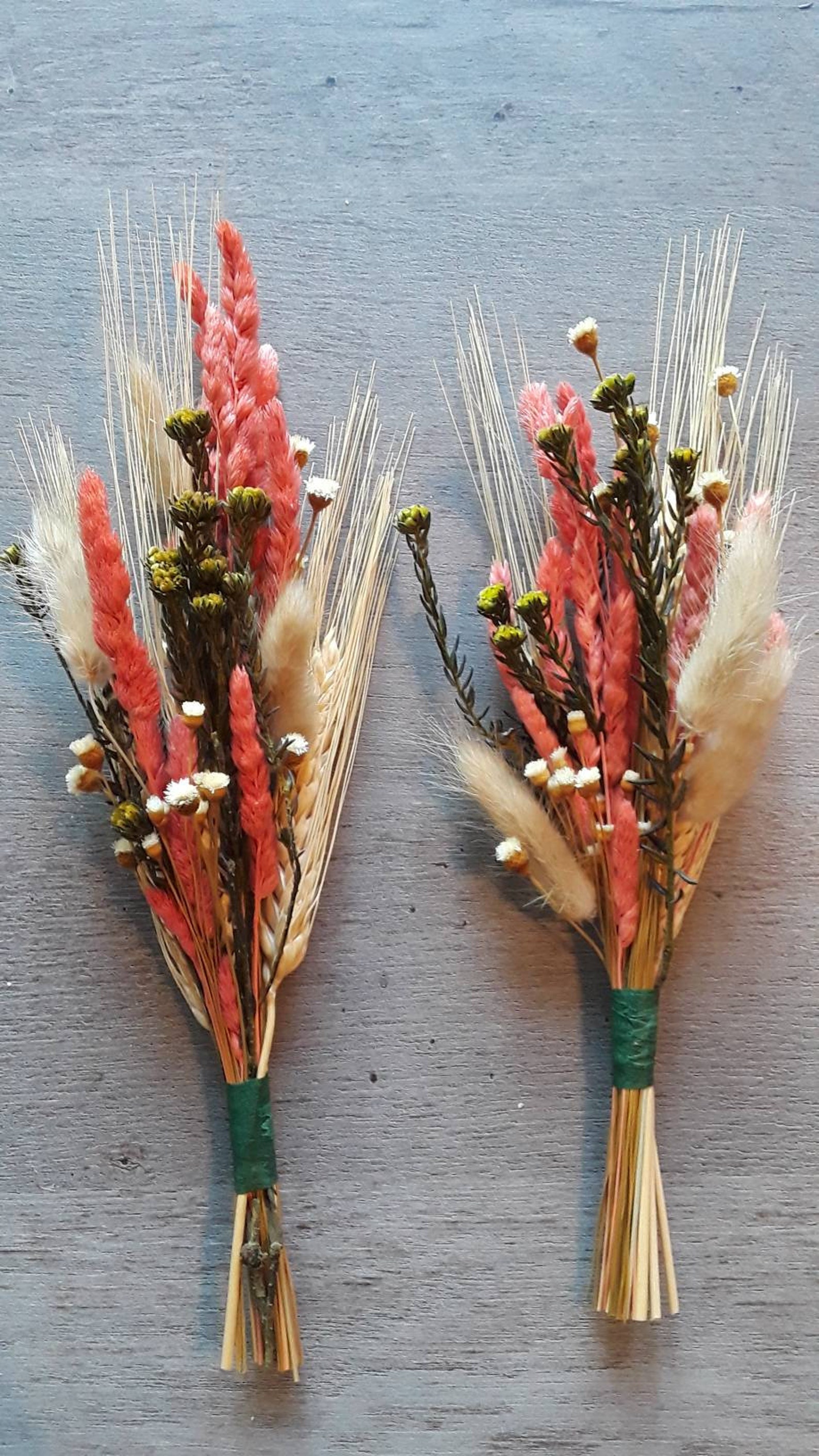 TWO Mini Dried Flower Bundles FALL MEADOW dried Flowers Etsy