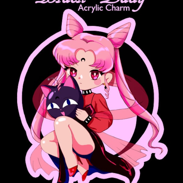 Sailor Moon -Wicked Lady Black Lady Acrylic Charm