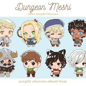 Dungeon Meshi Mini Acrylic Charms, Delicious In Dungeon
