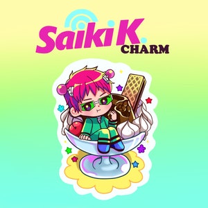 Saiki K Acrylic Charm