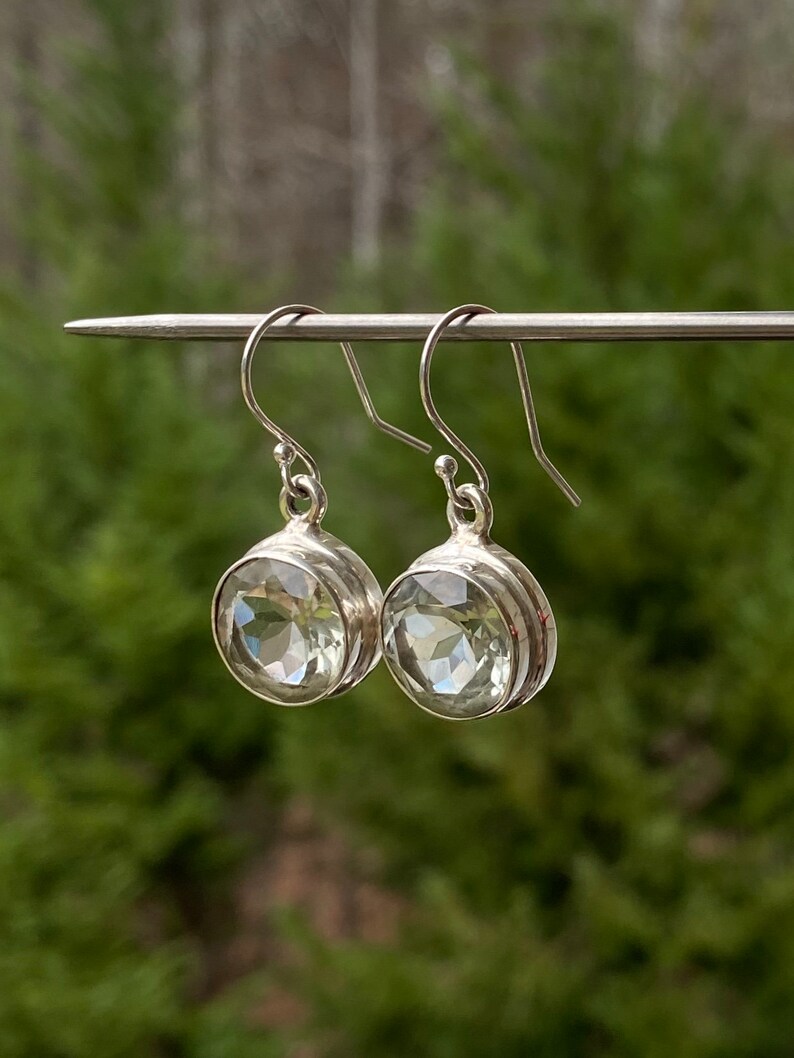 Green Amethyst Earrings