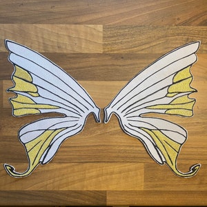 Parches termoadhesivos de alas de hadas / parches bordados / accesorio de chaqueta de estilo cottagecore de hadas / accesorios y decoración de cosplay de disfraces de anime