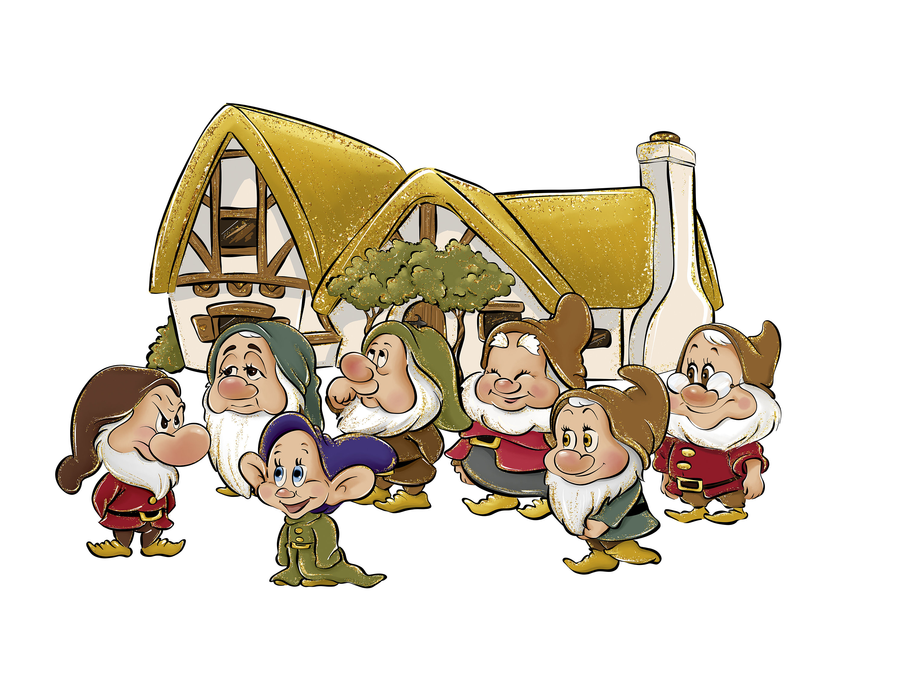 【 White and the Seven Dwarfs】イラスト Snow White - Khux Seven Dwarfs - Free Transparent PNG