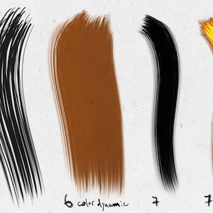Procreate Hair Brushes, Curly Hair Brushes for Procreate, Braids and Waves Brush Pack, Commercial Use Brushes image 3