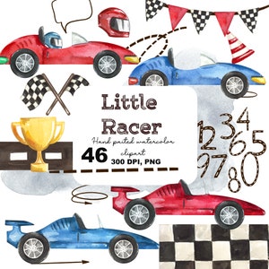 Baby Boy sport auto's, vintage raceauto's PNG, kinderkamer aquarel auto's, race auto's aquarel clipart, Kids clipart, Racing uitnodiging PNG