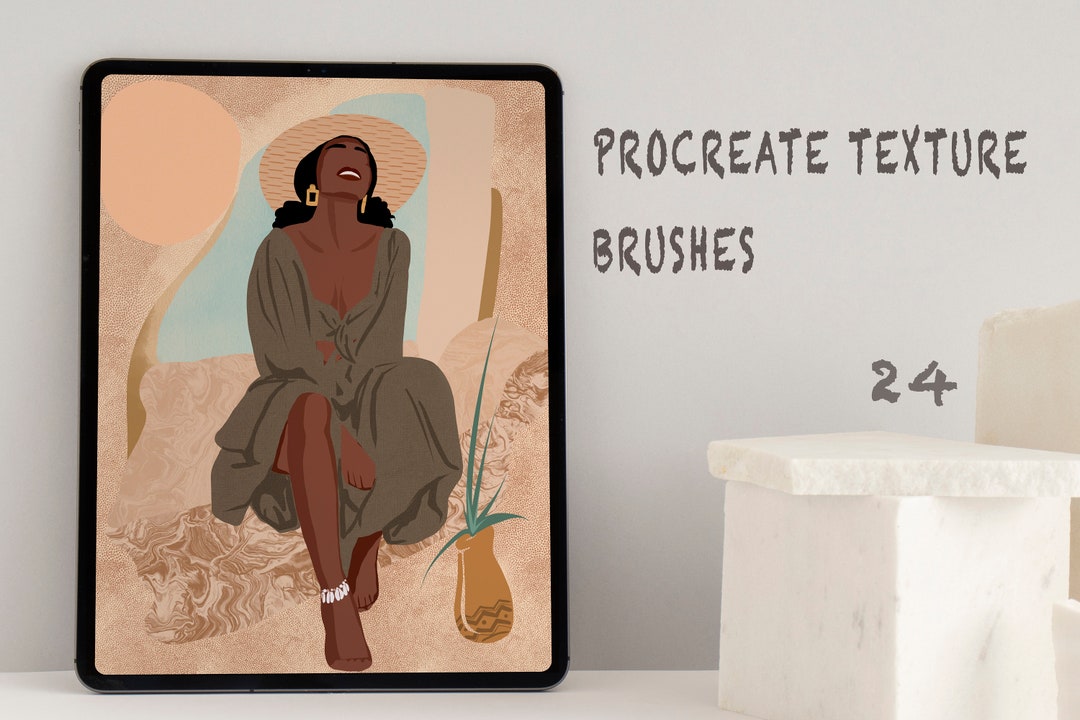 Procreate Texture Brushes: Abstract Painting Brush Set (24) (digital ...