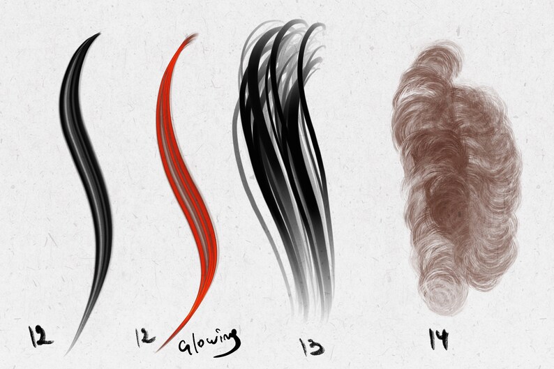 Procreate Hair Brushes, Curly Hair Brushes for Procreate, Braids and Waves Brush Pack, Commercial Use Brushes image 5