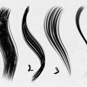 Procreate Hair Brushes, Curly Hair Brushes for Procreate, Braids and Waves Brush Pack, Commercial Use Brushes image 2