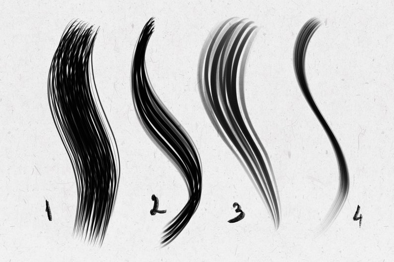 Procreate Hair Brushes, Curly Hair Brushes for Procreate, Braids and Waves Brush Pack, Commercial Use Brushes image 2
