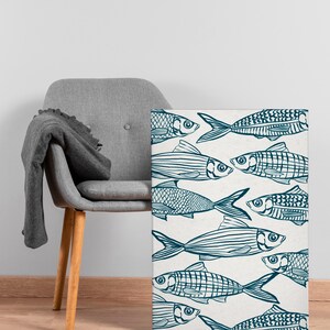 Sardines Poster, Retro Sardines Wall Art, Fish Print, Retro Kitchen print, Kitchen Wall Art, Fish Wall Art, Retro Decor, Kitchen Wall Art