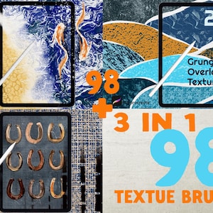 Ultimate Texture Brush Bundle – Grunge, Raw Canvas, Dry Oil & Organic Textures for Procreate
