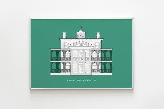 Disney's Haunted Mansion Wall Art Art Print Horror | Etsy