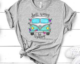Hippie van shirt | Etsy