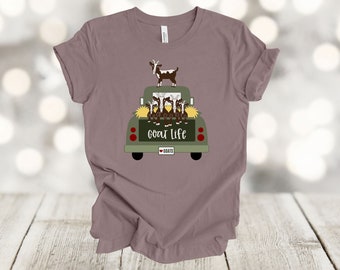 Goat Life Tee: Truck Full of Goats, Farmhouse Design