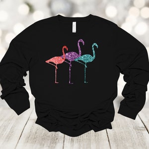 Pink Flamingo Trio Bird Counted Cross Stitch Pattern DIGITAL Download  Beginner