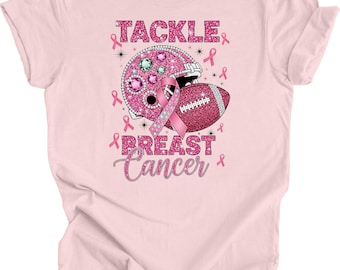 Lucha contra el cáncer de mama; camiseta unisex con lazo rosa de concienciación de octubre.