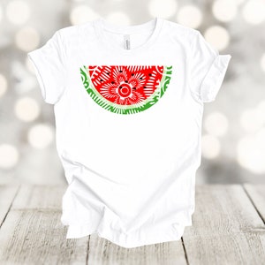 Summer Shirt, Watermelon Mandala, Summer Watermelon, Premium Soft Unisex Shirt, Plus Sizes Available