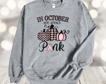 Pink Pumpkins Breast Cancer Awareness Sweatshirt - Gildan