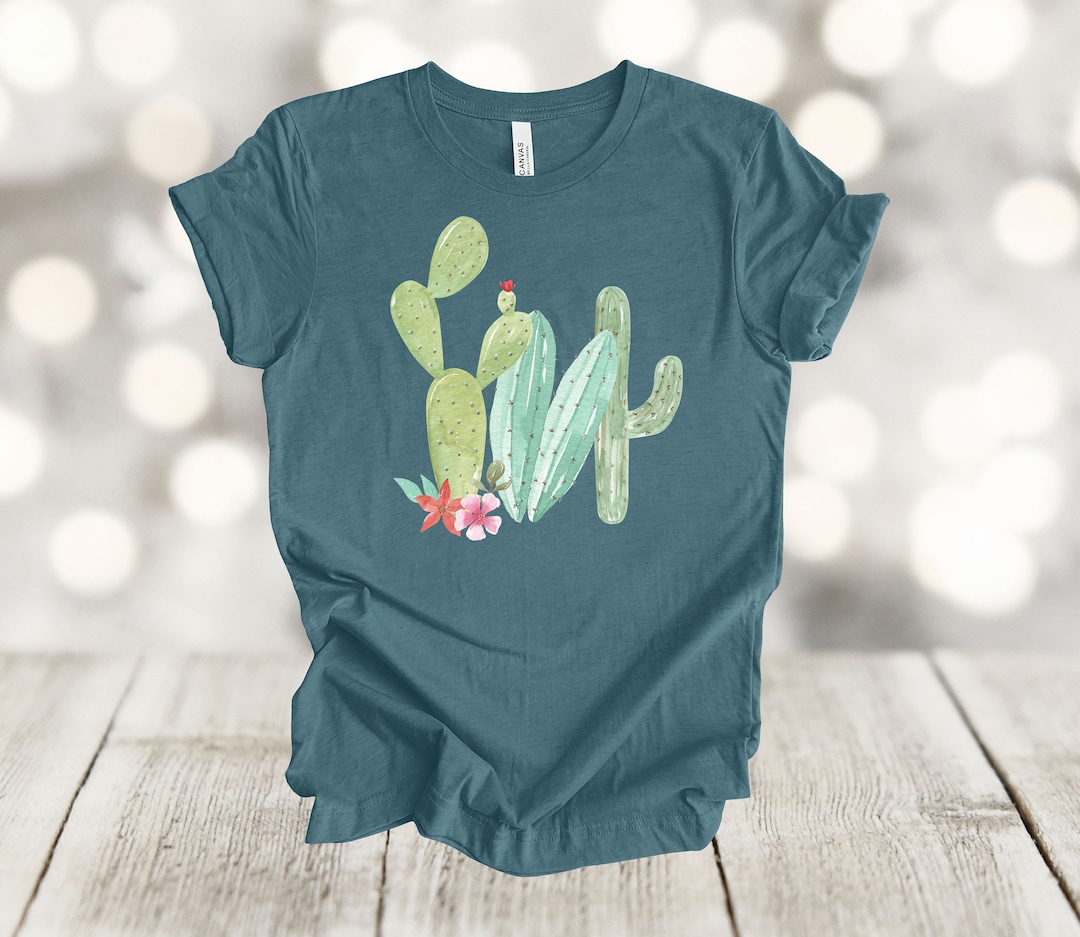 Western Shirt, Desert Cactus Shirt, Cacti Tee, Succulent Shirt, Premium ...