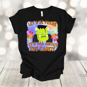 Funny Halloween Shirt: Monster Candy Graphic Tee