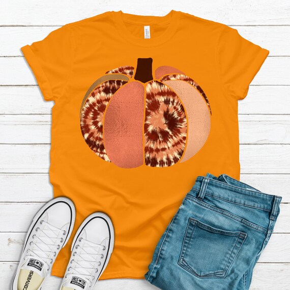 tie dye pumpkin shirt