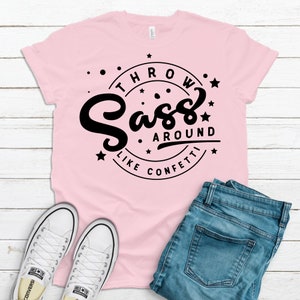 Sassy Confetti Graphic Tee, Bohemian Boutique Unisex Shirt