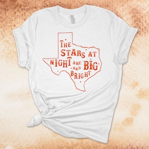 Texas Stars at Night Tee: Western Graphic Bella Canvas Shirt
