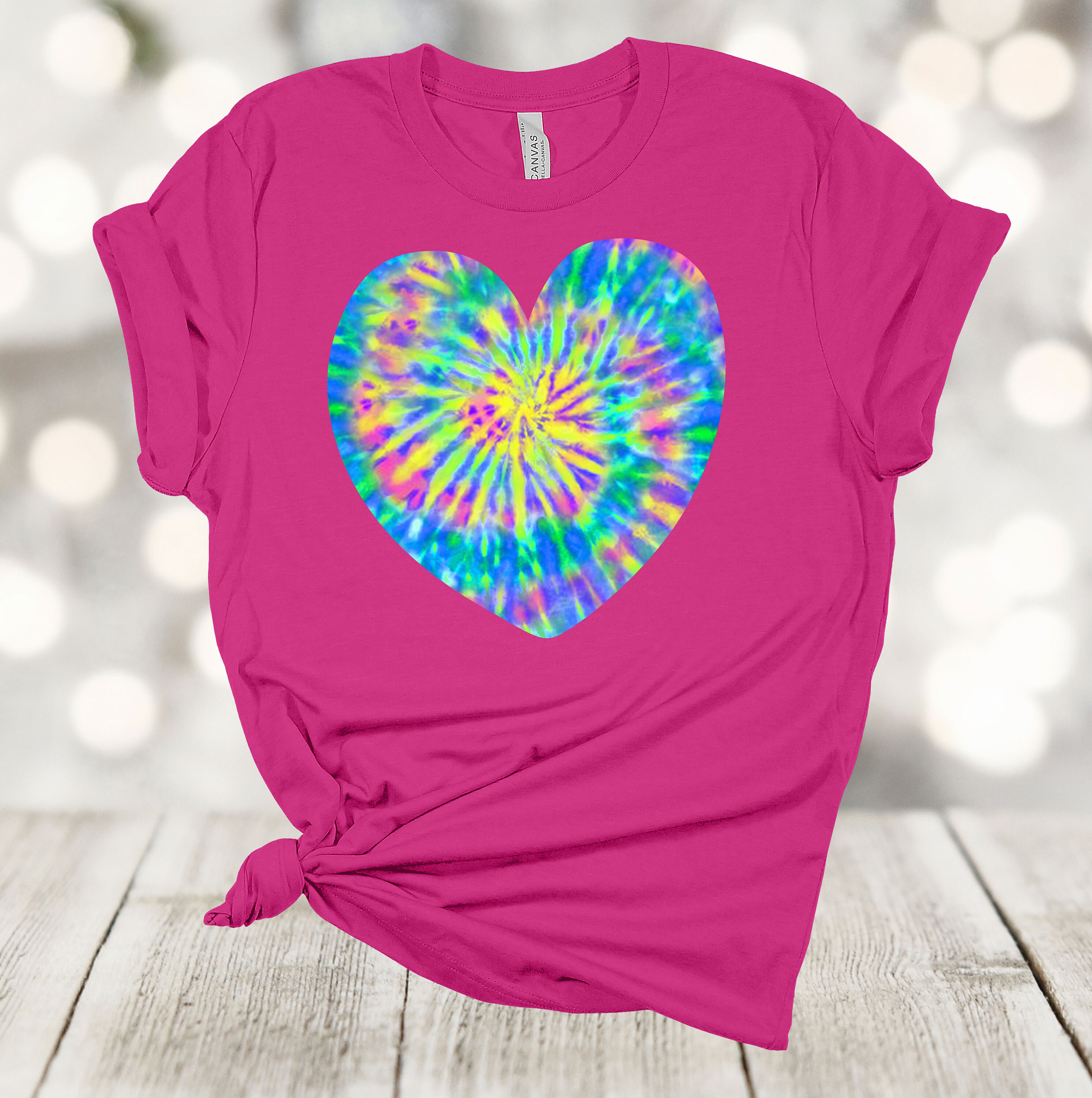 Women's Candy Heart Tie Dye Set, Small