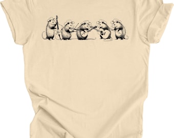 Bluegrass Possum Group Unisex T-Shirt: Vintage Player Musician Gift
