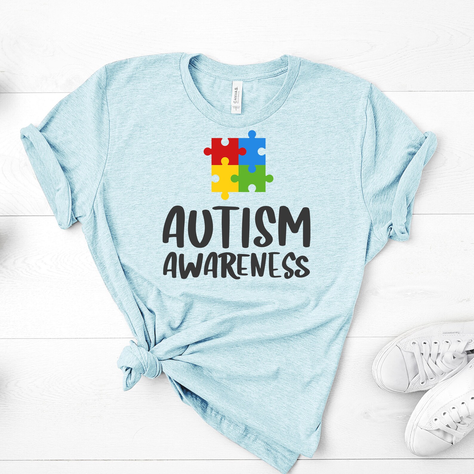 Autism Awareness Bella Canvas Tee Pick From Several Colors Etsy